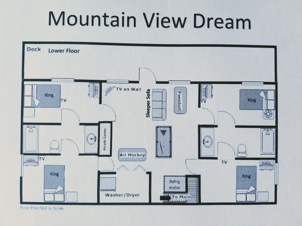 Game deck floor plan