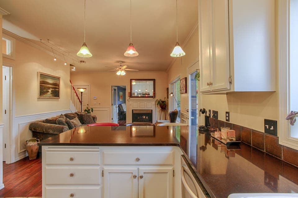 View From Kitchen Into Family Room