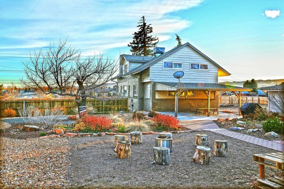 Rear of the property