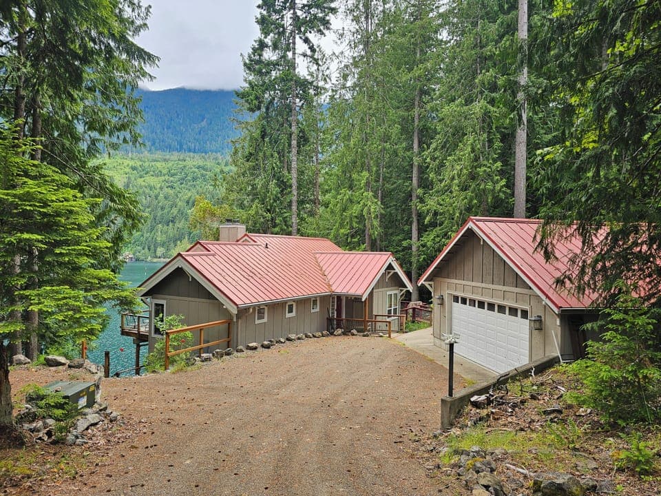 Driveway to house. Garage is not accessible to guests.