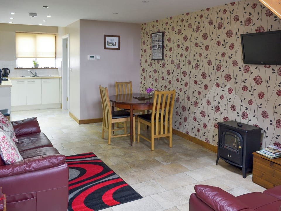 Open plan living room with dining area and kitchen | Clougha View - Rooten Brook Farm, Quernmore, near Lancaster