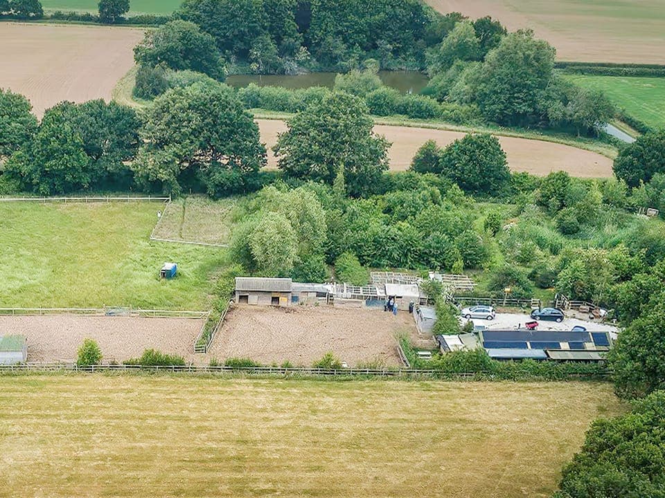 Aerial view | The Stables at the Oaks, Yoxall, near Burton-on-Trent