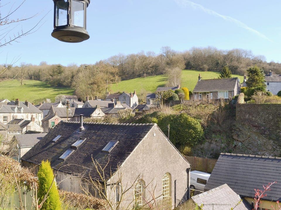 View over village from summerhouse | Poppy Cottage, Bonsall, near Matlock