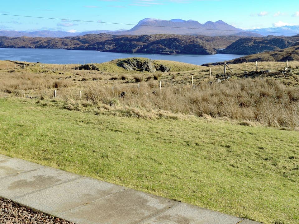 Wonderful sea views from the property | Creagach, Achnacarnin, near Lochinver
