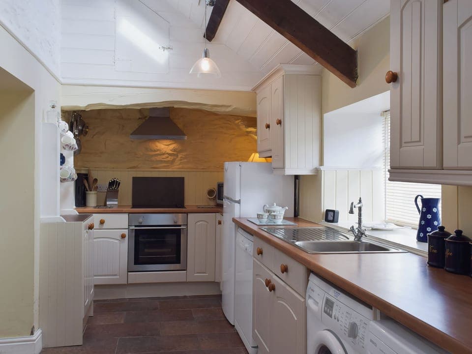 Galley style kitchen | Preswylfa, Trefin, near St Davids