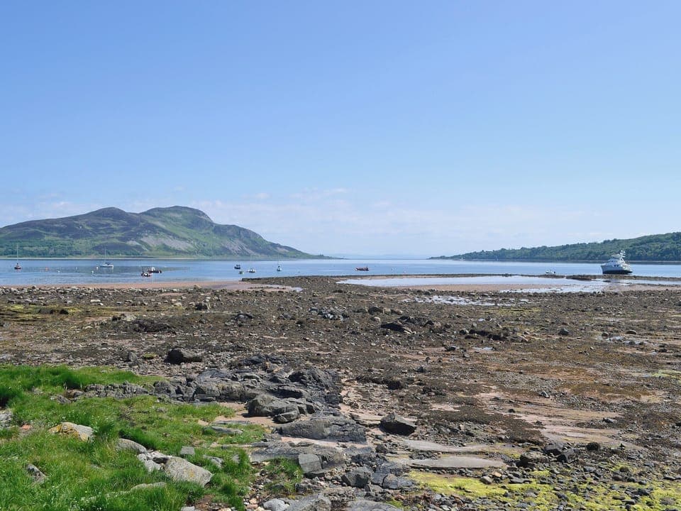 The beach is only 20 yards from the property | Ivybank Cottage, Lamlash, Isle of Arran