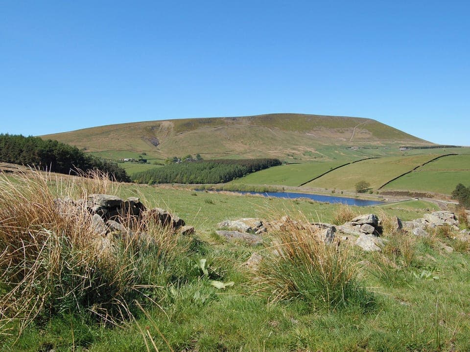 Unspoiled rural scenery around Pendle Hill