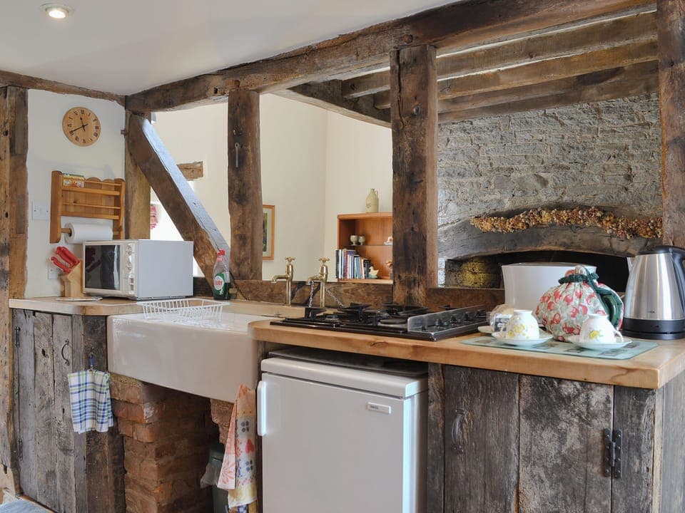 Charming kitchen area with character | The Bothy, Clun, near Craven Arms