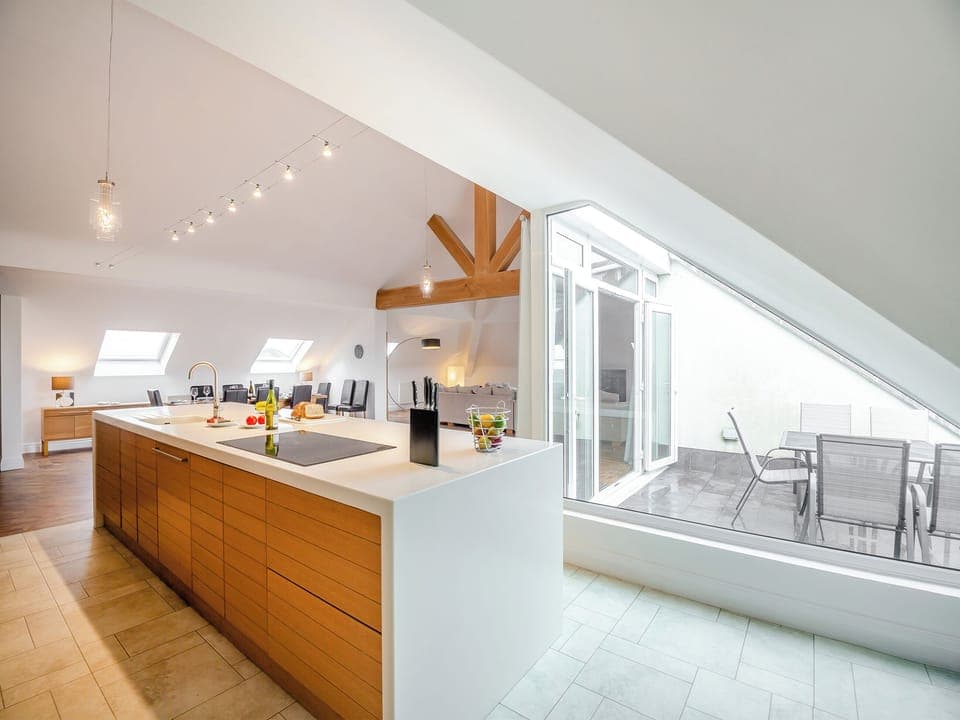 Open plan living space | The Penthouse, Morfa Nefyn