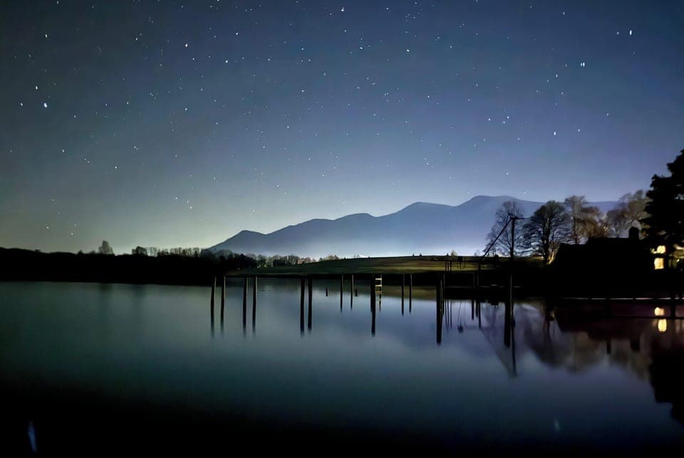 Derwentwater evening glow 3 miles from the cottage | Apple Tree Cottage, Threlkeld, near Keswick