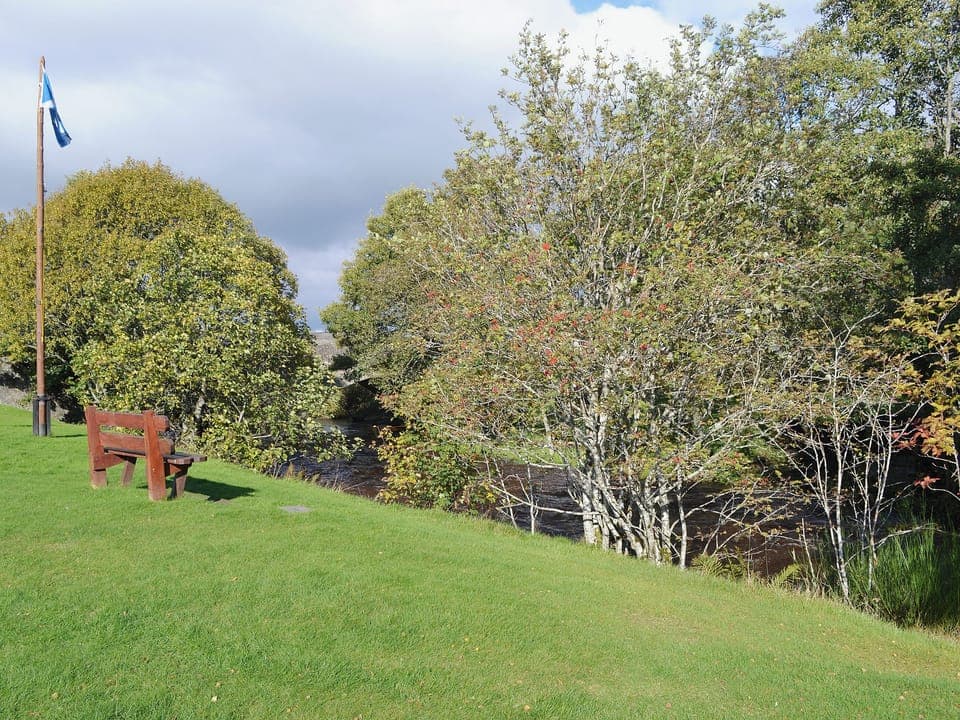 Nethy Bridge, village centre and River Spey | Highland, Scotland