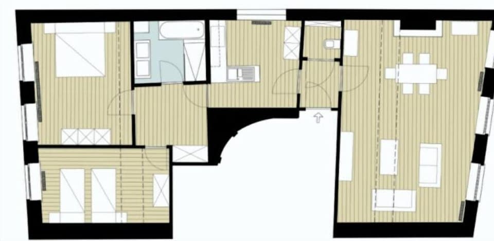 Floor plan of holiday rental St-Niklaas