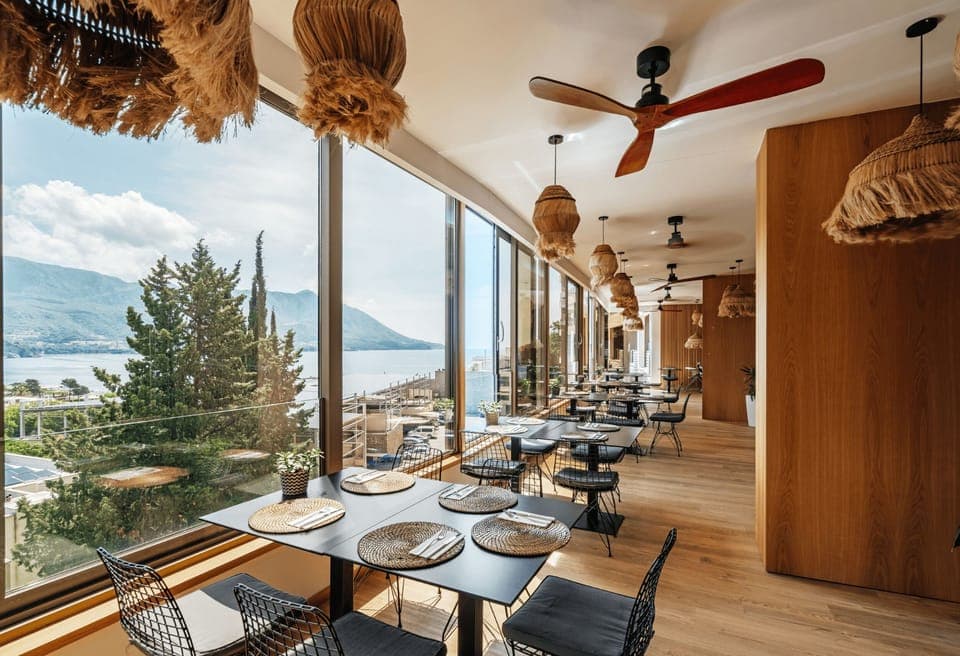 Breakfast, lunch, dinner served; Mediterranean cuisine, garden views 