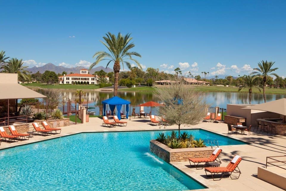 Enjoy full access to the Resort Restaurant, Bar, & Heated Pool just 100 yards away from villa. Plus, unwind in your private hot tub with an exotic fireplace for breathtaking Arizona Mountain sunsets at our ScottsdaleResortVillas - ScottsdaleGolfVilla
