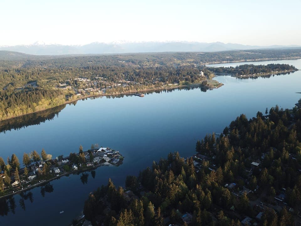 Olympic Mountains in the background