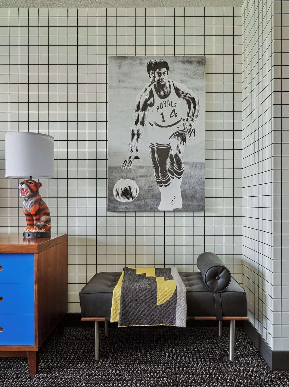 50-inch flat-screen TV with cable channels, TV