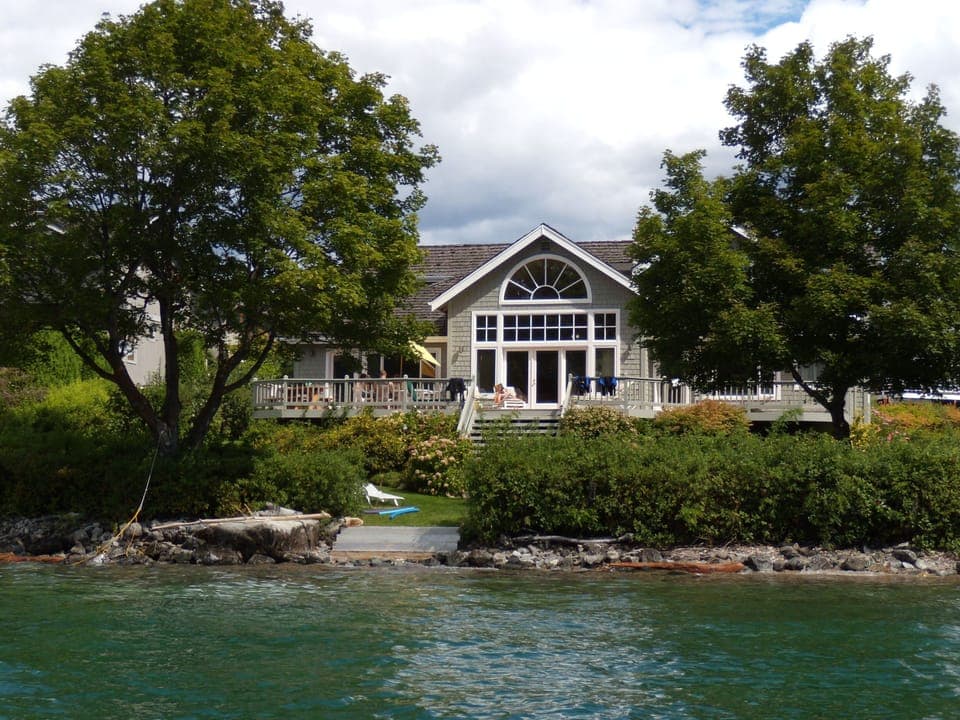 View of the house from the lake
