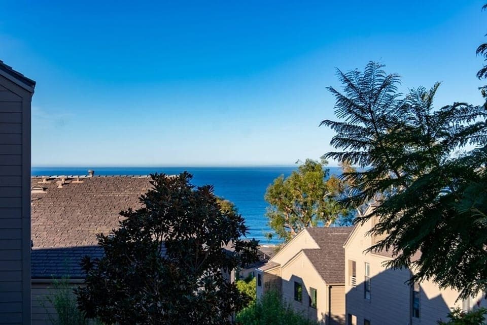Ocean view from living room and balcony.