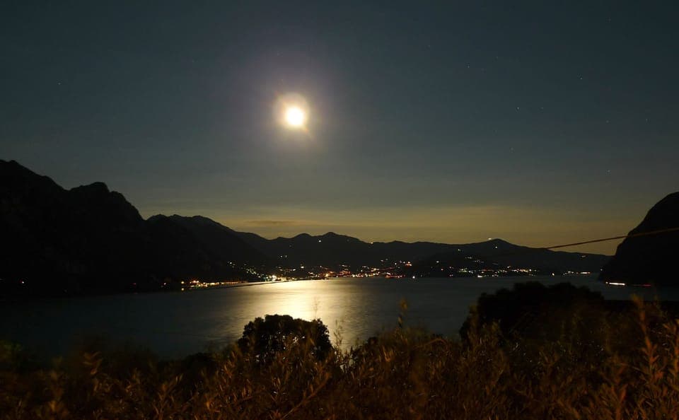 View from the balcony at night...