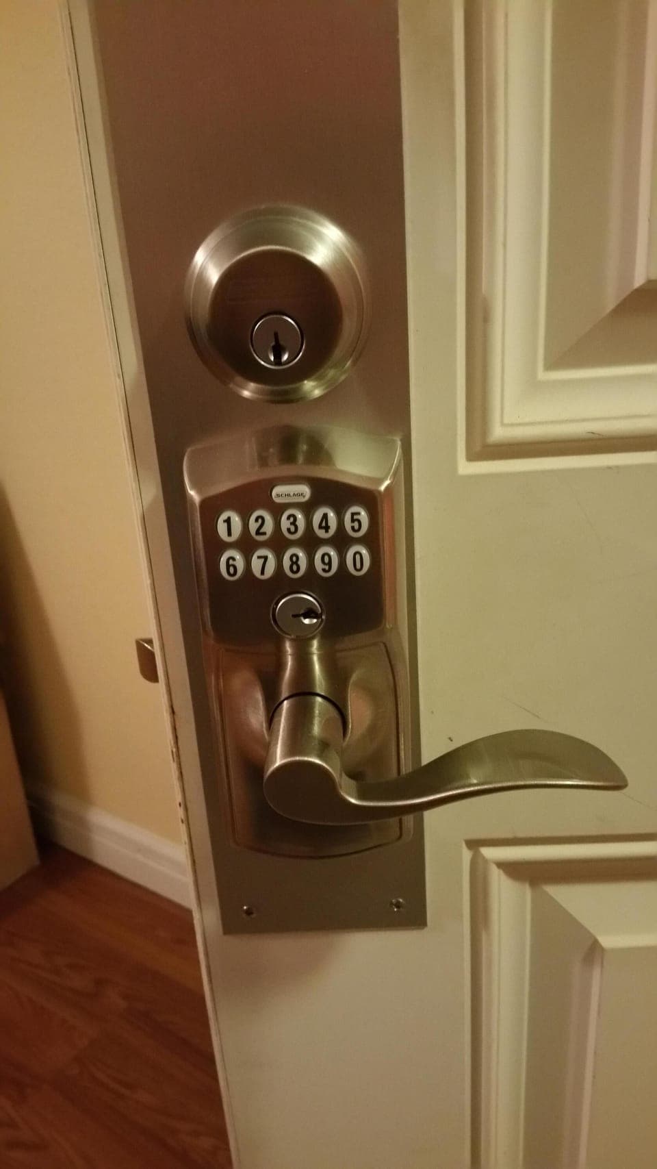 Electronic locks (front & back) 