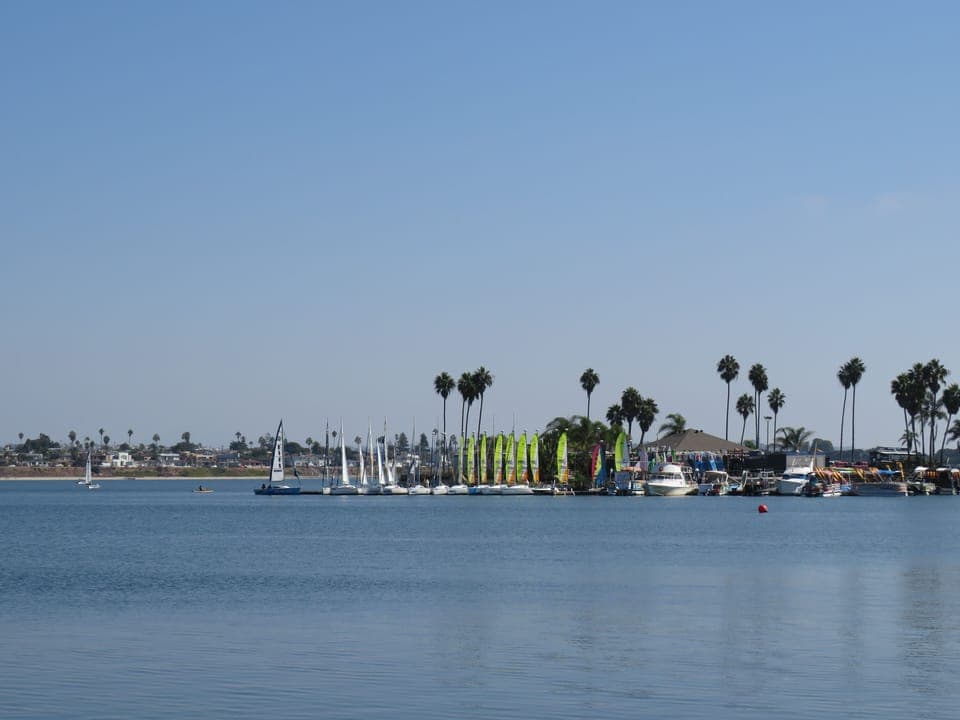 Board & boat rentals of all types available from MB Sportscenter across the cove