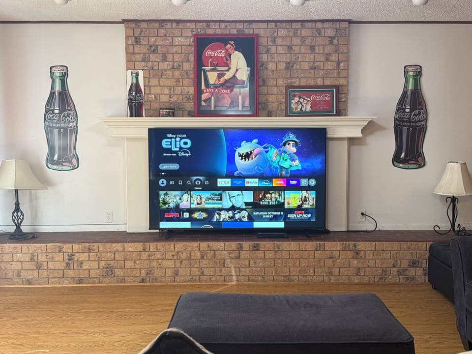 Game Room / 75" Smart TV Capable for Streaming / DVD Player / Lower Level.