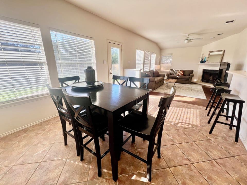 Open floor plan - dining, living, kitchen (not shown) 