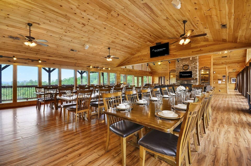 Spacious Dining Area Can Seat 44 Guests.