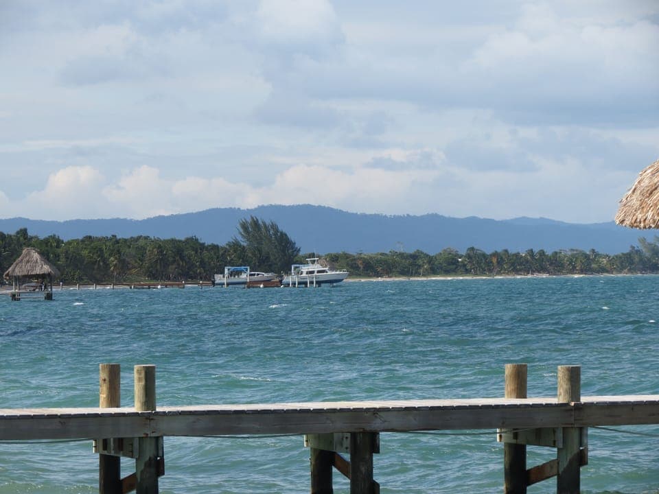 Mayan Mountains from dock