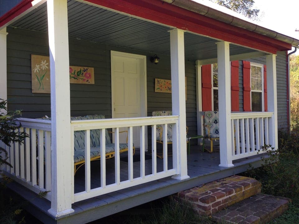 Porch with chairs