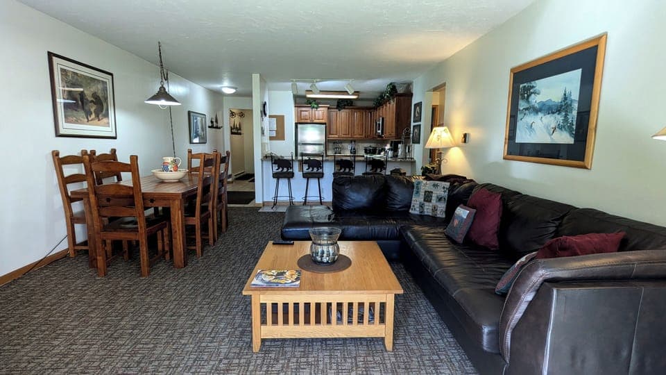 BC West Condo I-1 living room and kitchen