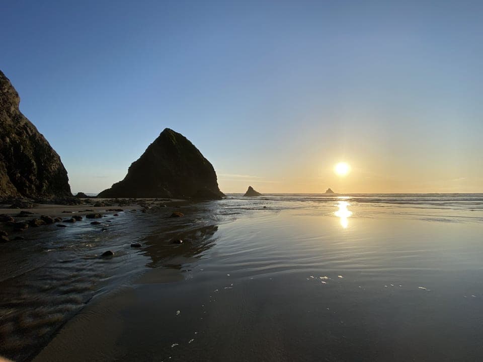 Picture taken from the Southern end of the beach