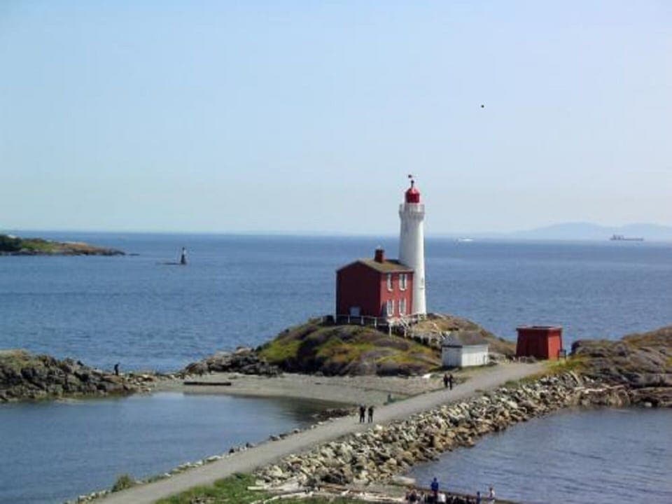 Take the healthy walk to FIsgard Lighthouse from the condo