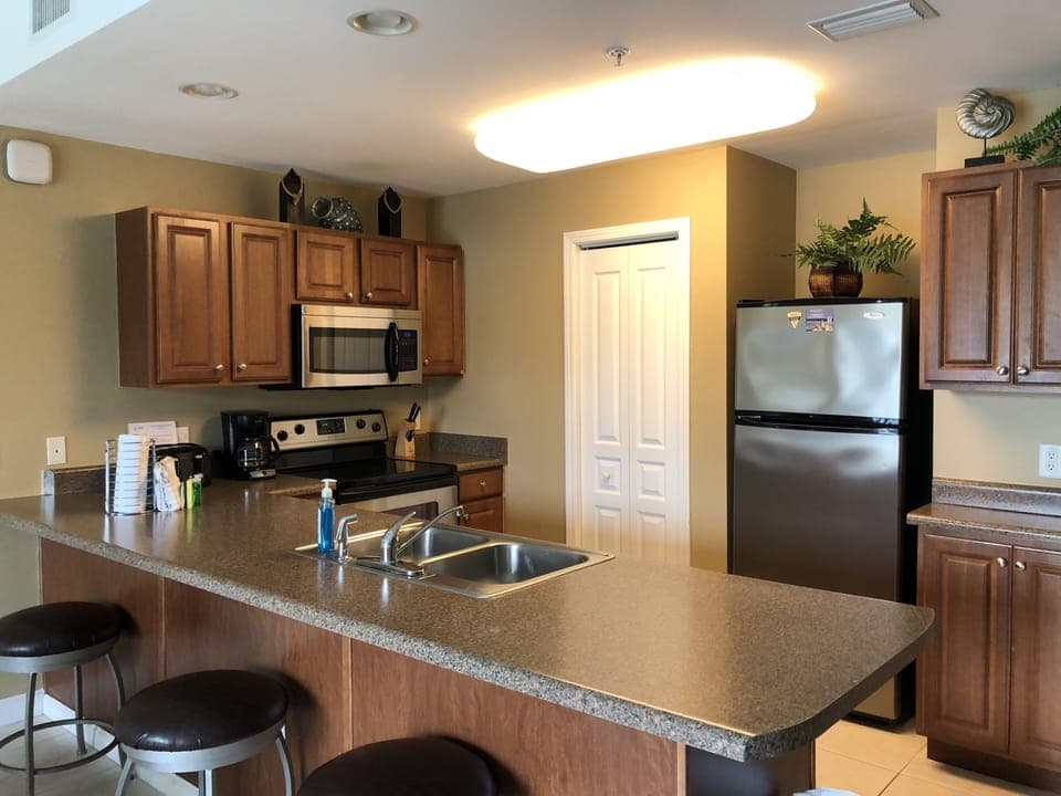 Our fully equipped kitchen has everything you need to feel like a master chef!