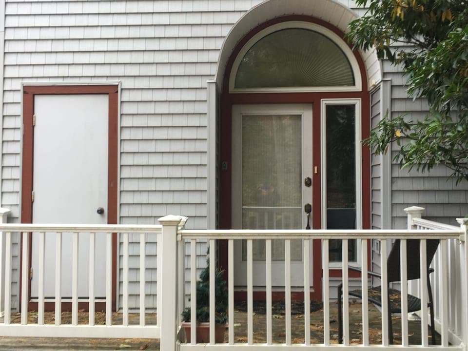 Front door and porch