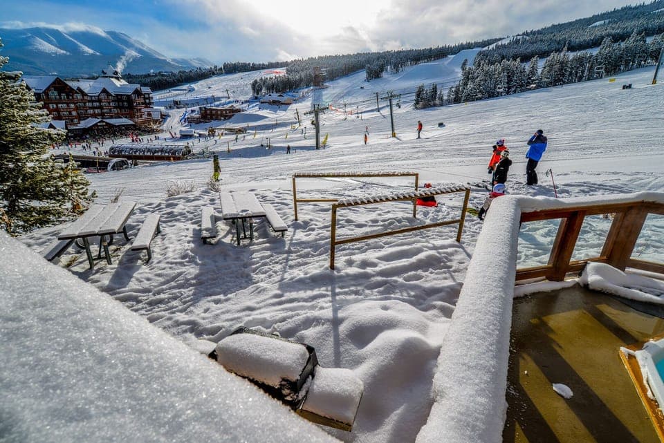 Walk out the front door, put your gear on, and ride down to the chairlift