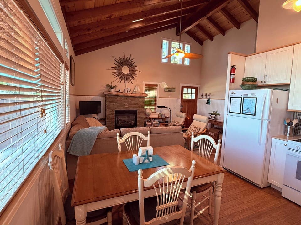 View from the back door to the front