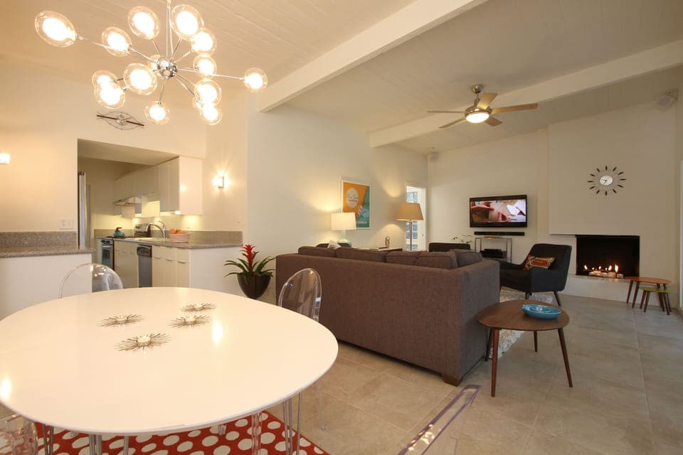 View of living room from front door.