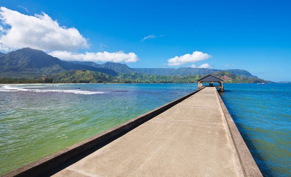 Northshore Hanalei Bay Pier Mountain View - Northshore Hanalei Bay Pier Mountain View