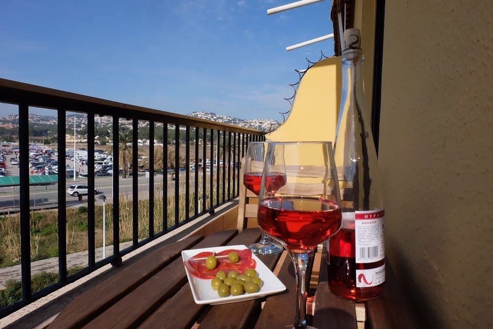 wine and tapas in the sunshine