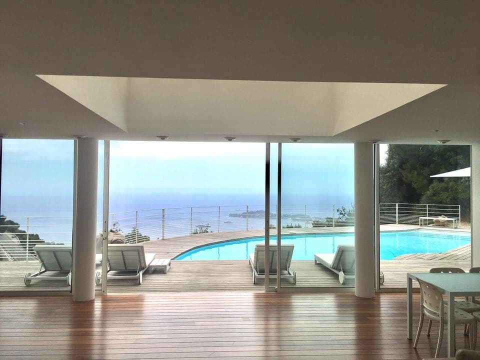 View from interior to exterior