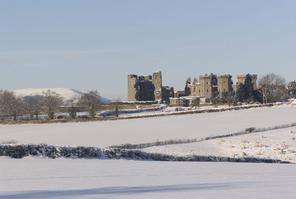 Raglan Castle - 9 miles