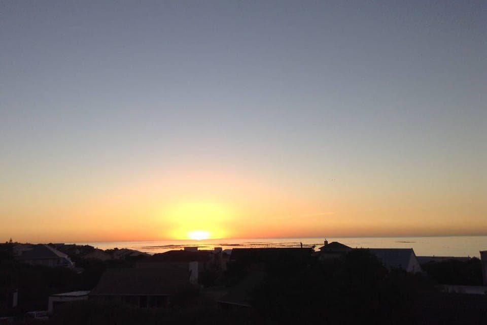 Sunset vistas from the upstairs deck