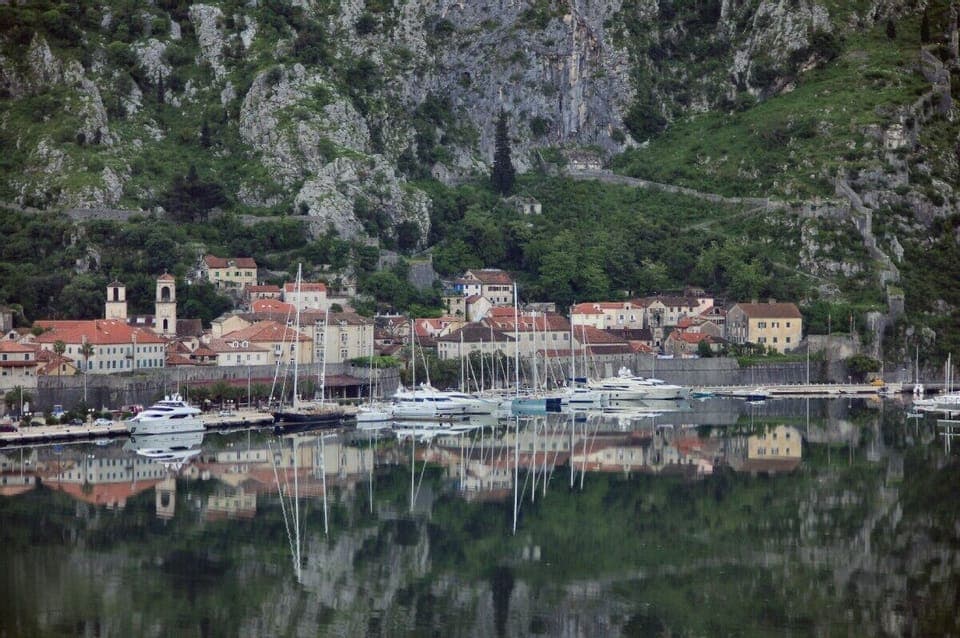 Front Balcony View of Kotor Harbour