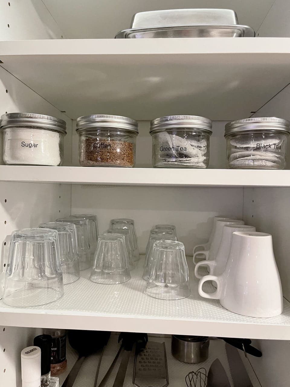 Arrival supply of tea, coffee and sugar for your convenience