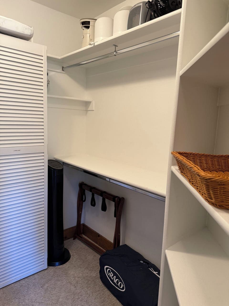 Master bedroom walk-in closet