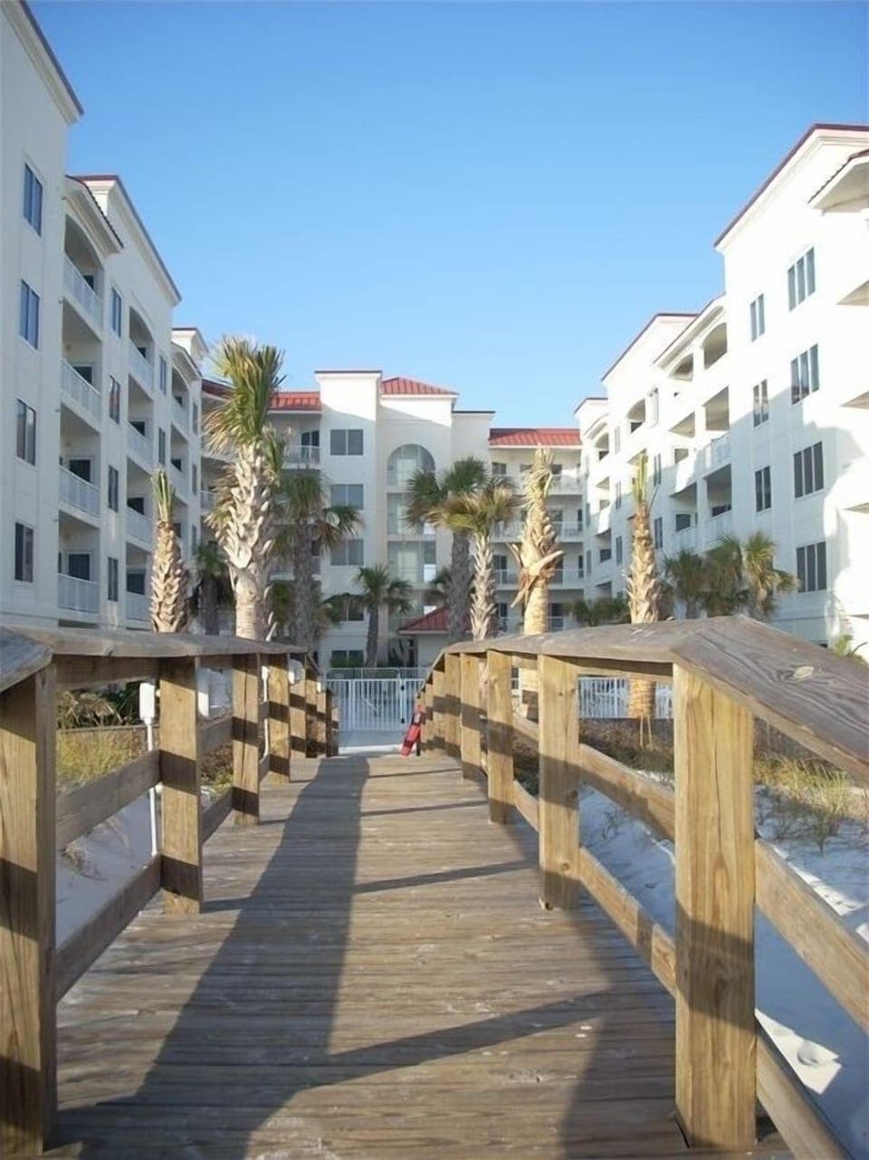 Boardwalk to and from the beach