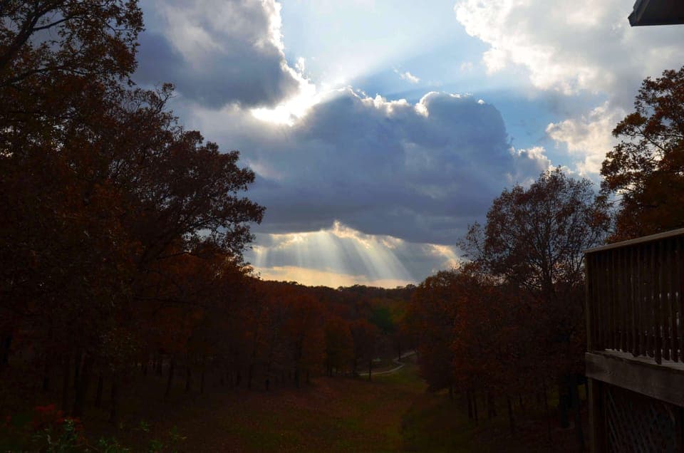 Wow!  What a view from the back deck