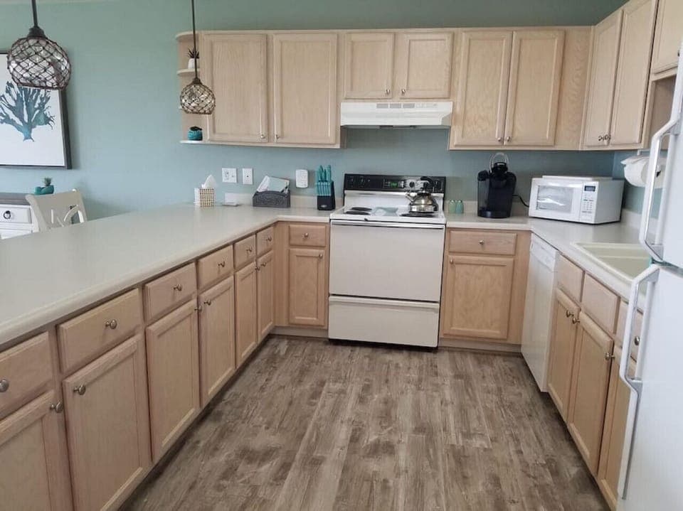 Kitchen fully stocked