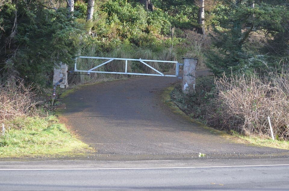 High 101 to gated entrance to my property
